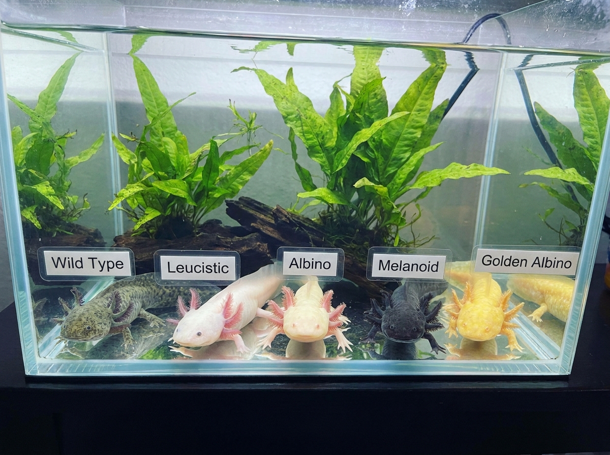 Axolotl Color Morphs Explained